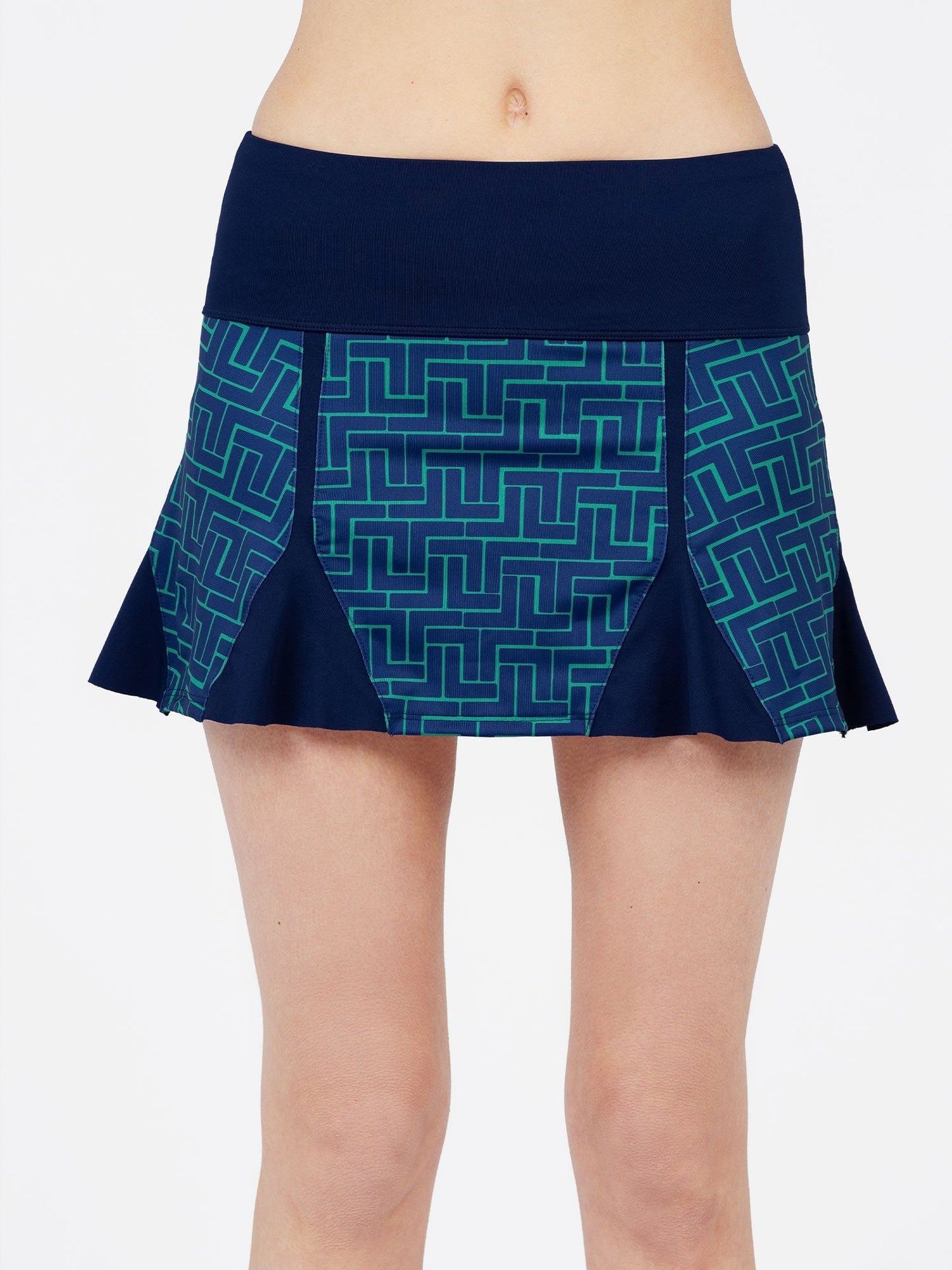 Alyssa A-Line Eco-Friendly Skort - Ink Tessel/Ink