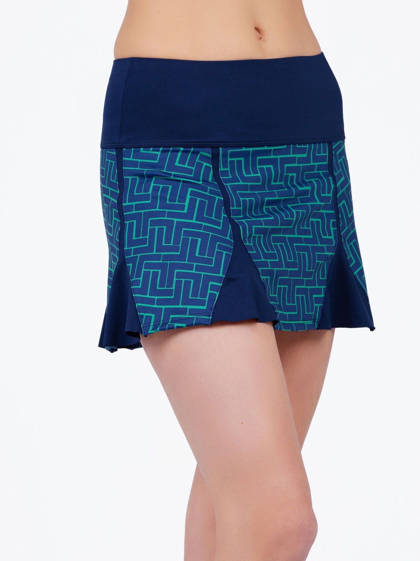 Alyssa A-Line Eco-Friendly Skort - Ink Tessel/Ink